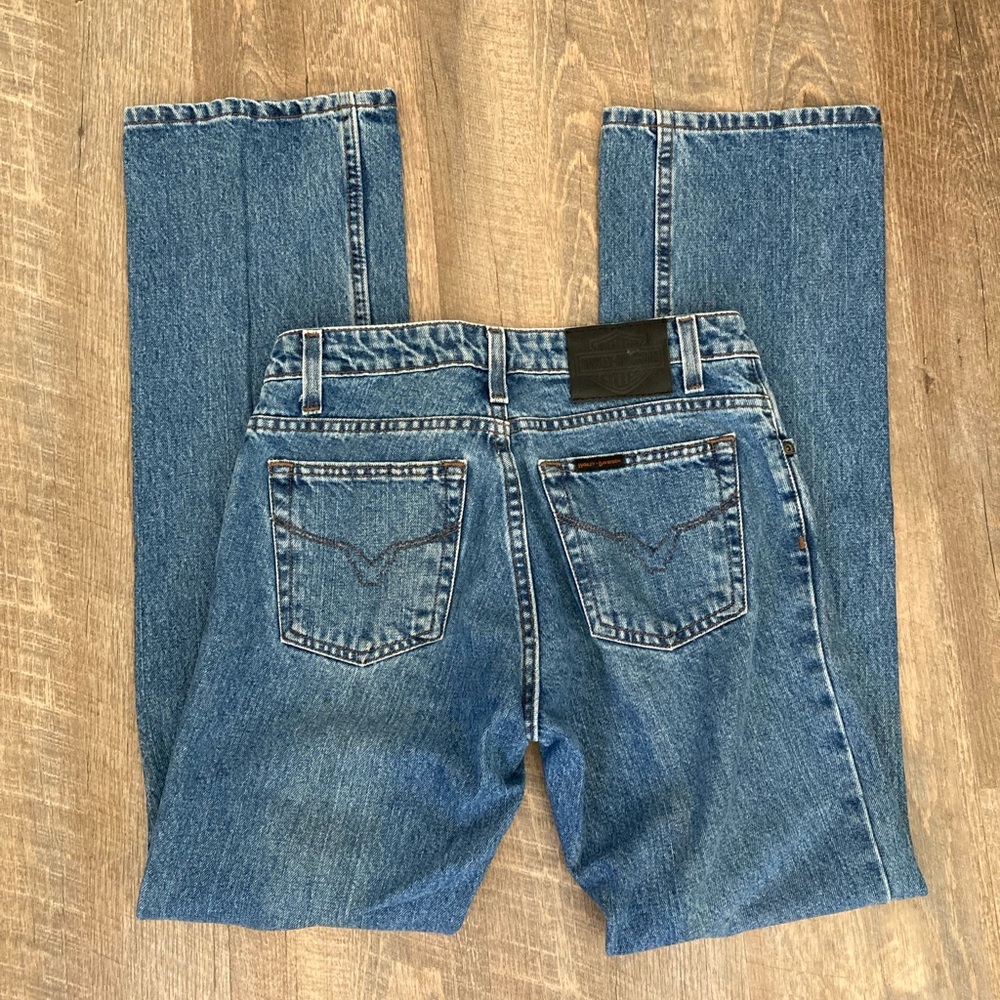HARLEY DAVIDSON | Vintage Bootcut Stone Wash Motorcycle Jeans